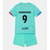 Barcelona Robert Lewandowski #9 Tredje Tröja Barn 2023-24 Kortärmad (+ Korta byxor)